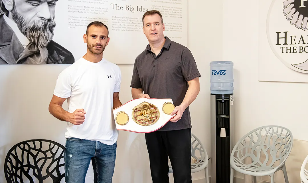 Amerikanische Chiropraktik fuer Boxer und Sportler - Omar Siala und Chiropraktiker Lars Lüpken