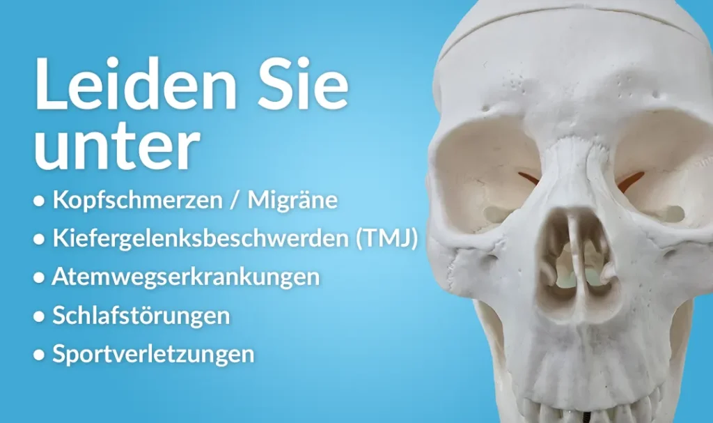 Beschwerden die die mit der Cranial Facial Release (CFR) Methode Behandelt werden können